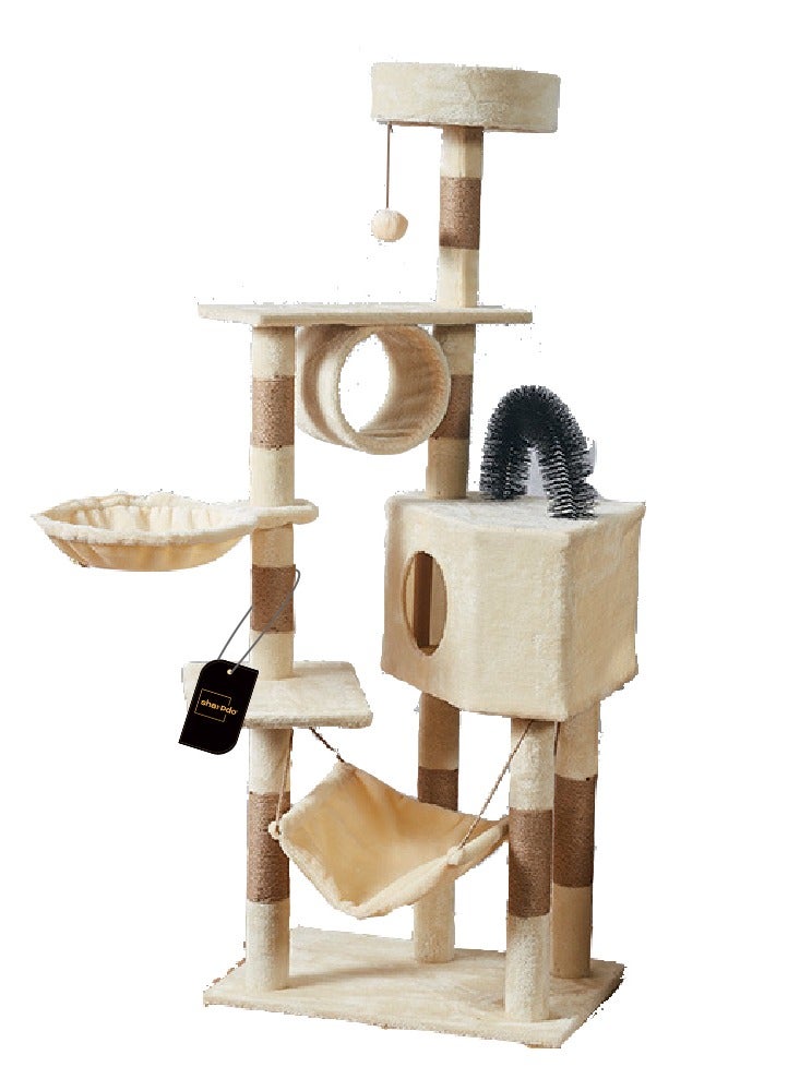Sharpdo Multifunctional Cat Tree Cat Climbing Frame Cat Jumping Platform Cat Tower Cat Houses Toys for Kittens - Image 1