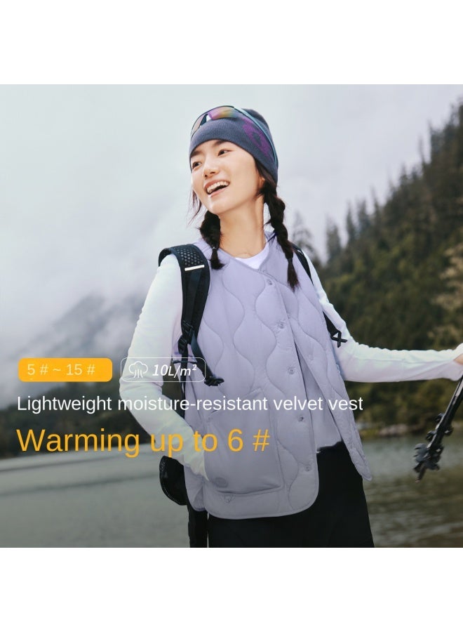Casual And Versatile】autumn And Winter Fleece Vest For Women, Layering Without Bulk, Slimming And Warm Waistcoat Outerwear For Women - Image 2