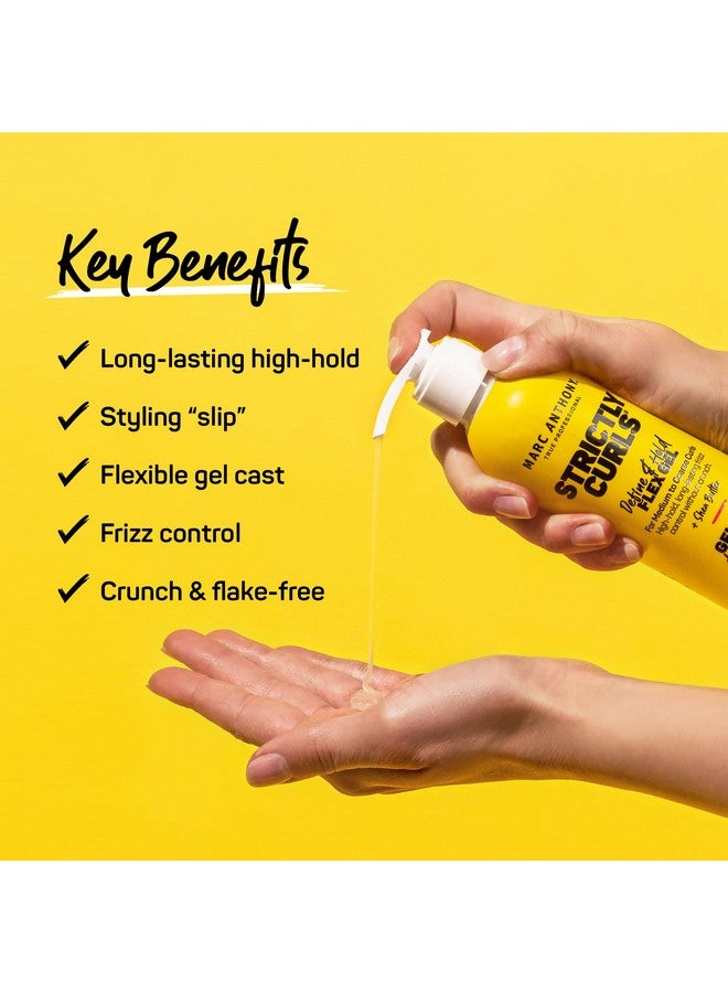 مارك أنتوني جل تصفيف الشعر Define & Hold Flex، تجعيدات دقيقة - تجعيدات متوسطة إلى خشنة - تثبيت قوي، تحكم طويل الأمد في التجعد ولمعان إضافي مع زبدة الشيا - منتجات شعر مضادة للتجعد للنساء - Image 1