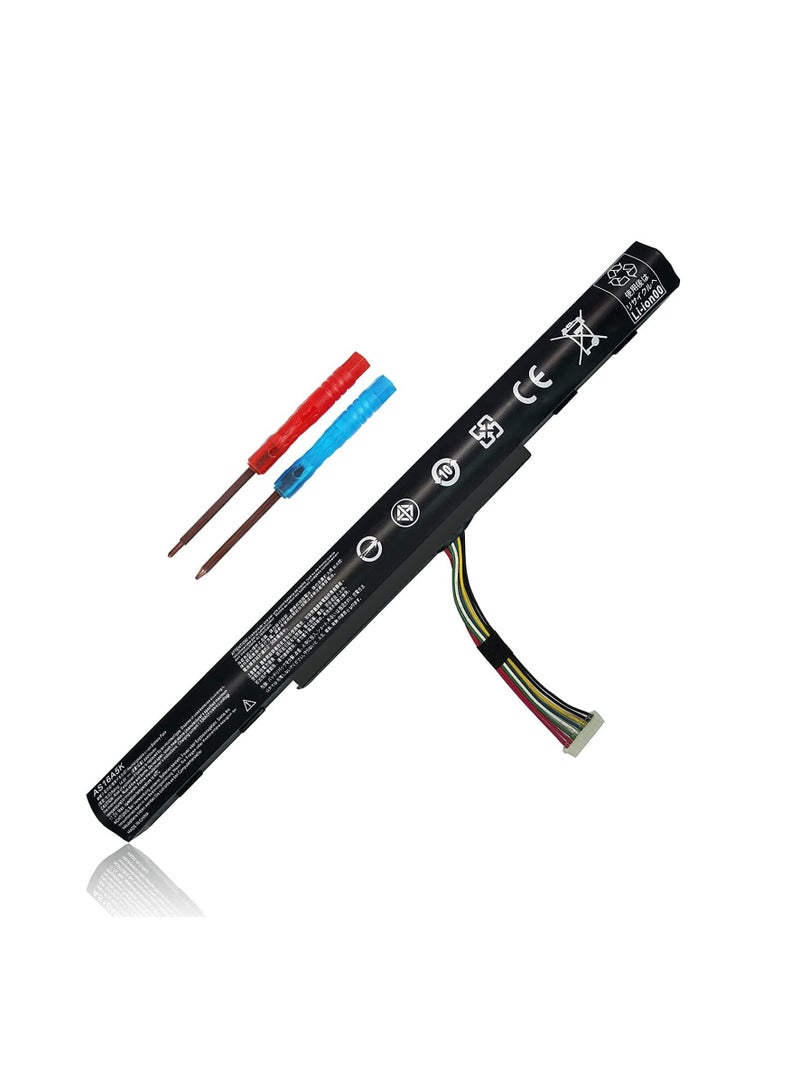 Terabyte REPLACEMENT AS16A5K Battery Recplacement For Acer. Aspire E15 E5-475 E5-523 E5-553 E5-575 E5-575G E5-576 E5-774G E5-575G-53VG Series,Fit P/N AS16A7K AS16A8K - Image 1