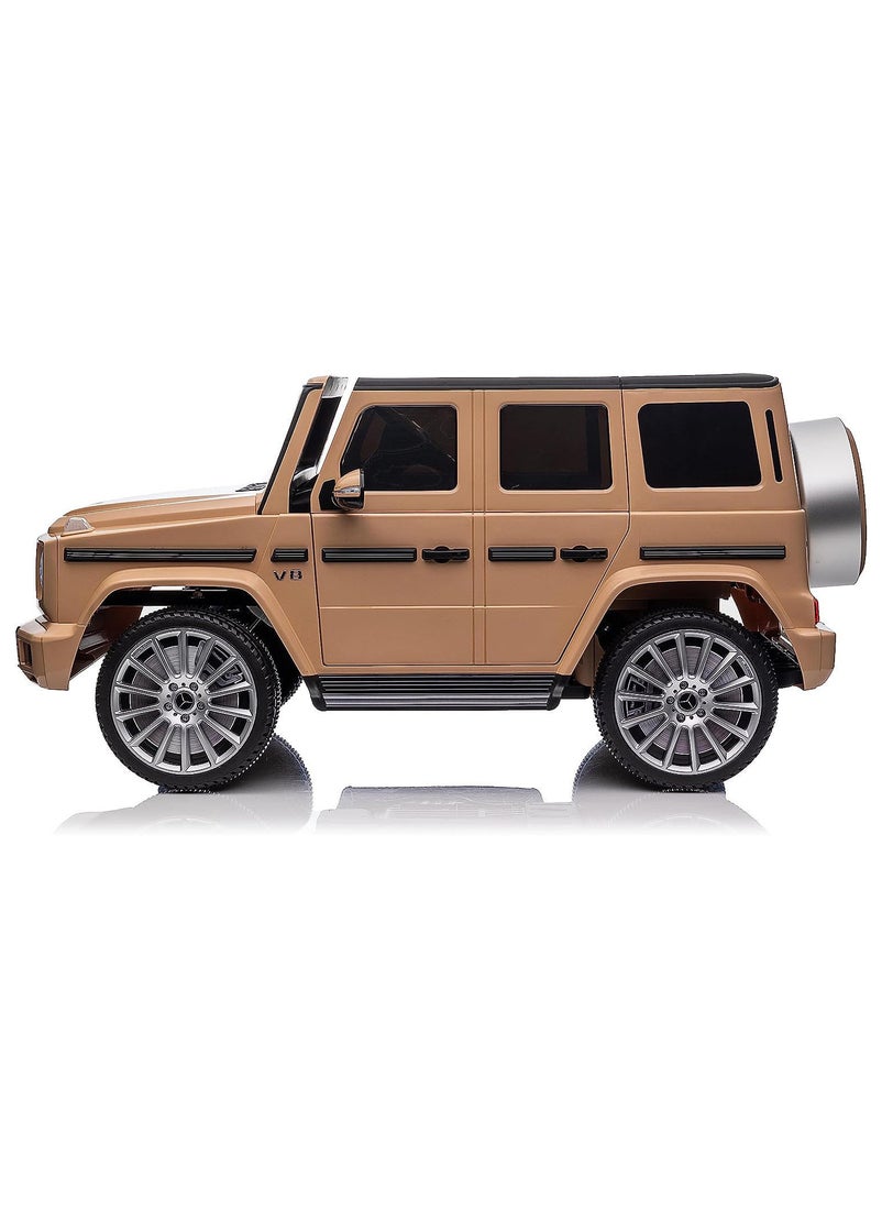 Lovely Baby - Lovely Baby Kids Powered Riding Jeep LB 670EL with Remote Control for Kids and Openable Doors and MP3 Player - Brown - Image 1