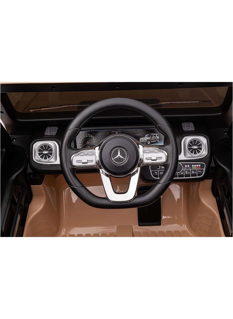 Lovely Baby - Lovely Baby Kids Powered Riding Jeep LB 670EL with Remote Control for Kids and Openable Doors and MP3 Player - Brown - Image 1