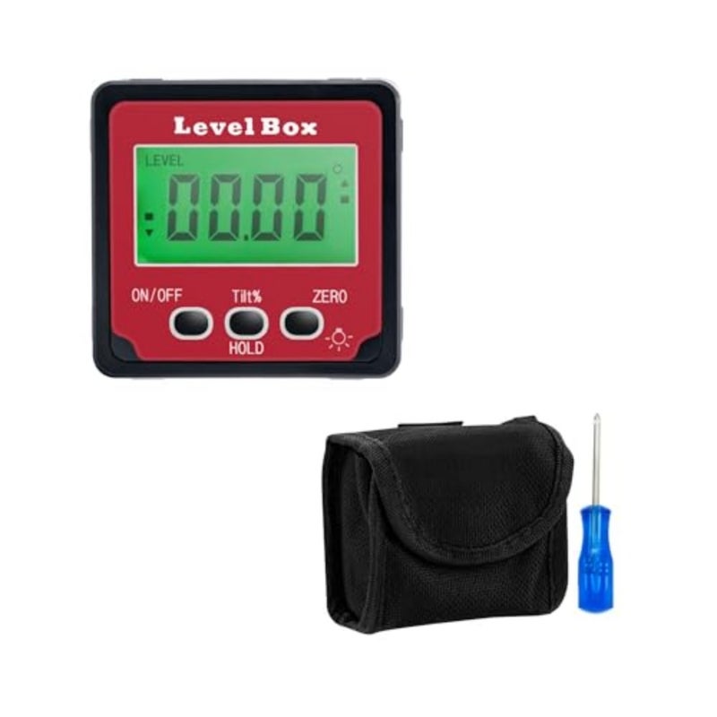 Angle Finder MagneticTable Saw Angle Finder Tool - Digital Inclinometer -4 of 90 Degree Finder Cube Digital Protractor Bevel Gauge for Woodworking Micro Jig - Image 1