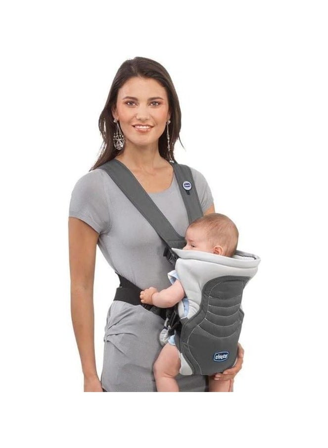شيكو حمالة أطفال سوفت آند دريم بثلاث وضعيات – قماش قطني قابل للتنفس، غطاء واقي قابل للإزالة، حزام ثابت لتوزيع الوزن، مبطنة من الداخل، أحزمة قابلة للتعديل – مريحة وآمنة للرضع وحديثي الولادة حتى وزن 9 كجم (رمادي) - Image 5