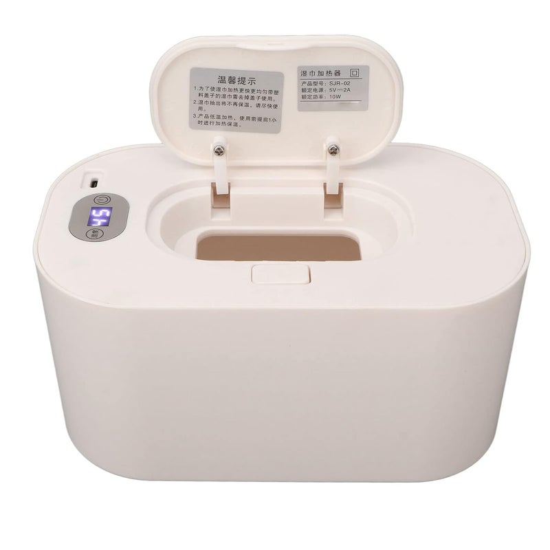 woobles Wet Wipe Warmer Large Capacity LED Screen Portable Uniform Heating Heated Wipes Dispenser - Image 5