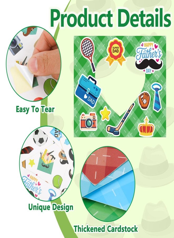 JULBEAR 32 Set Fathers Day DIY Picture Frame Craft Kit for Kids - Image 5