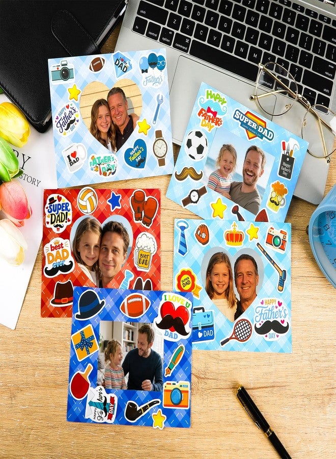 JULBEAR 32 Set Fathers Day DIY Picture Frame Craft Kit for Kids - Image 4