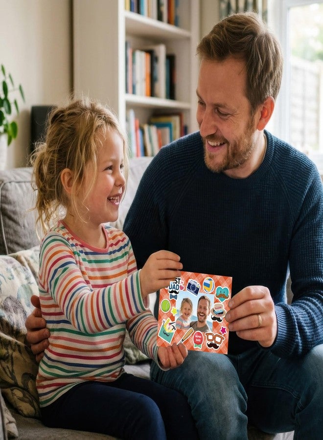 JULBEAR 32 Set Fathers Day DIY Picture Frame Craft Kit for Kids - Image 2
