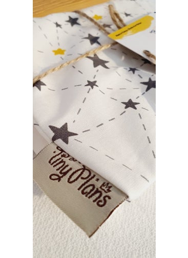 Tiny Plans 100% Cotton Star Pattern Elastic Baby & Kids Bed Sheet - Pillow Case Set  - Image 5