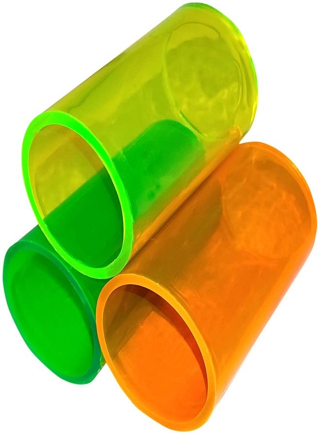 One Top Classic Color Full Fish Play Hide Tube Fish Tank Tube for Small Fish Cave Hide Breeding Tube (Pack of 3) - Image 1