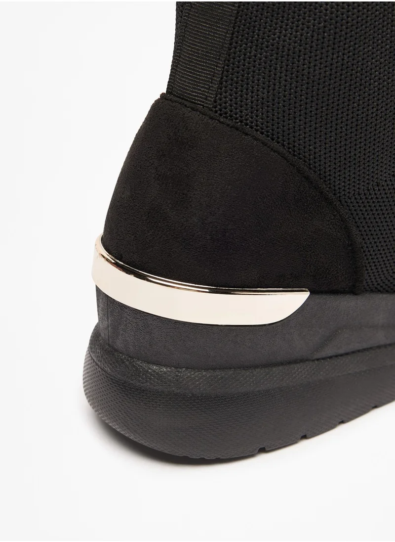 فلورا بيلا Textured Slip-On Ankle Boots with Pull Tabs