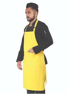 YANEK YANEK Kitchen Apron | Unisex Chef Kitchen Adjustable Bib Apron with Pockets | For Home, Restaurant, Cafe  - Image 2
