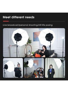 Glanfen Photography Softbox Lighting Kit with 200W LED 3 Colors Bulb Umbrellas Softbox and Carry Bag for Portrait Product Shooting  - Image 5