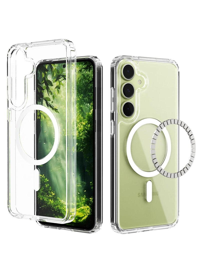 DUSALA Samsung S25 Plus Magsafe Case Cover Support Wireless Charging Shockproof Slim Fit Galaxy S25 Plus Cover Lightweight Scratch-Resistant Protective Case for Samsung Galaxy S25 Plus 6.7" Clear - Image 1