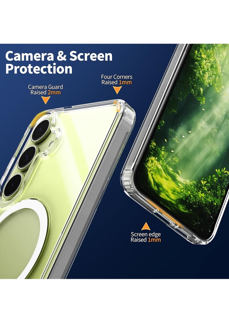 DUSALA Samsung S25 Plus Magsafe Case Cover Support Wireless Charging Shockproof Slim Fit Galaxy S25 Plus Cover Lightweight Scratch-Resistant Protective Case for Samsung Galaxy S25 Plus 6.7" Clear - Image 5