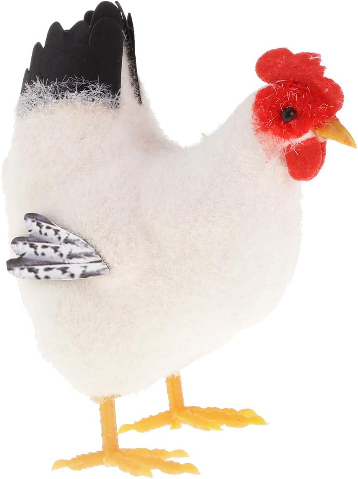 klarako Decortaive Garden Orments Chicken Figurine Statue for Outdoor Indoor Decor - Hen, as described - Image 1
