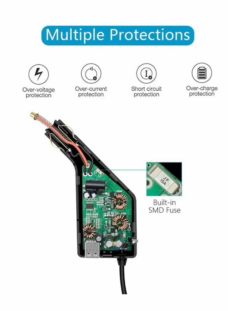 Drone Car Charger for Mavic Air 2/Air 2S, 3 in 1 Battery/Remote Control - Image 4