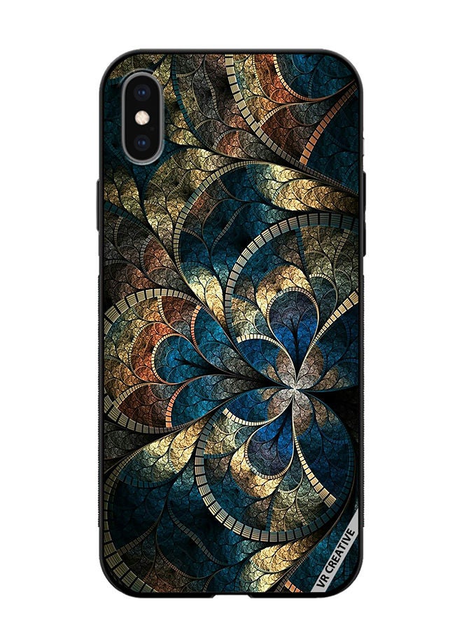 VR CREATIVE Protective Case Cover For Apple iPhone XS Max Mandala Abstract Design Multicolour - Image 1