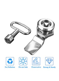 SYOSI Electric Meter Box Latch High Quality Gas Meter Box Lock with Triangle Key Threaded Cam Lock Secure Your Valuables for Mailbox Cabinet and Furniture 2 Pack  - Image 2