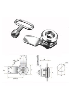 SYOSI Electric Meter Box Latch High Quality Gas Meter Box Lock with Triangle Key Threaded Cam Lock Secure Your Valuables for Mailbox Cabinet and Furniture 2 Pack  - Image 3