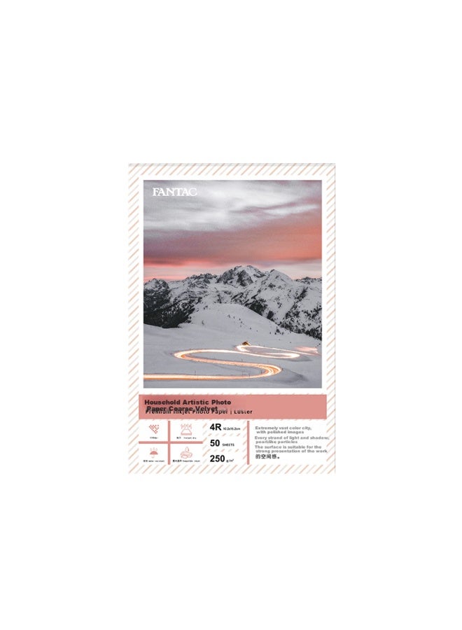 Fantac Co Vellum Ilration Art Paper Photo Paper For Hand-drawn Portraits And Photos, 4r Inkjet Printing, 6-inch Photo Paper, Matte Cardstock For Home Use, 50 Sheets, 9895-709 - Image 2