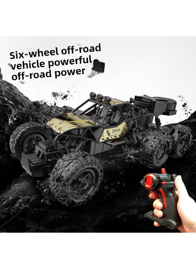 Generic [Direct Supply] Super Large Four-wheel Drive Racing Car Remote Control Car Model Alloy Remote Control Car High Speed Drift Climbing-Color:37.5cm Four-wheel Drive Eight-wheel Climbing Off-road Vehicle [earl Gray]-Proportion:3 Rechargeable Batteries [free Remote Control Battery + Charging Cable]  - Image 2