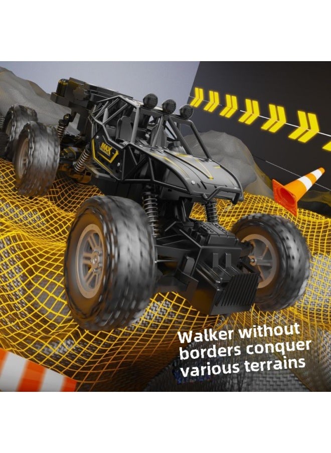 Generic [Direct Supply] Super Large Four-wheel Drive Racing Car Remote Control Car Model Alloy Remote Control Car High Speed Drift Climbing-Color:37.5cm Four-wheel Drive Eight-wheel Climbing Off-road Vehicle [earl Gray]-Proportion:3 Rechargeable Batteries [free Remote Control Battery + Charging Cable]  - Image 5