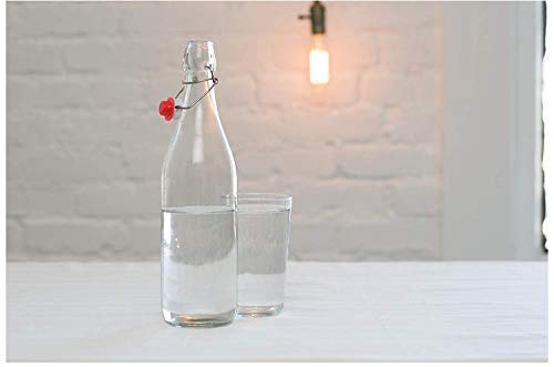 Home-Cart 2019 Glass Bottle, 1000ml, Set of 2, Transparent - Image 3