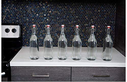 Home-Cart 2019 Glass Bottle, 1000ml, Set of 2, Transparent - Image 2