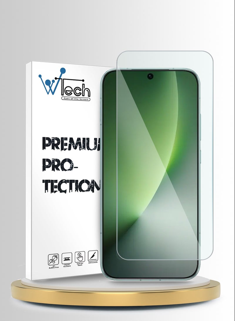 دبليو تيك واقي شاشة زجاجي مقسى مع حواف منحنية 9H 2.5D لسلسلة Honor Magic8 5G 2025 WTech Premium (MSG9CN) - شفاف - Image 1