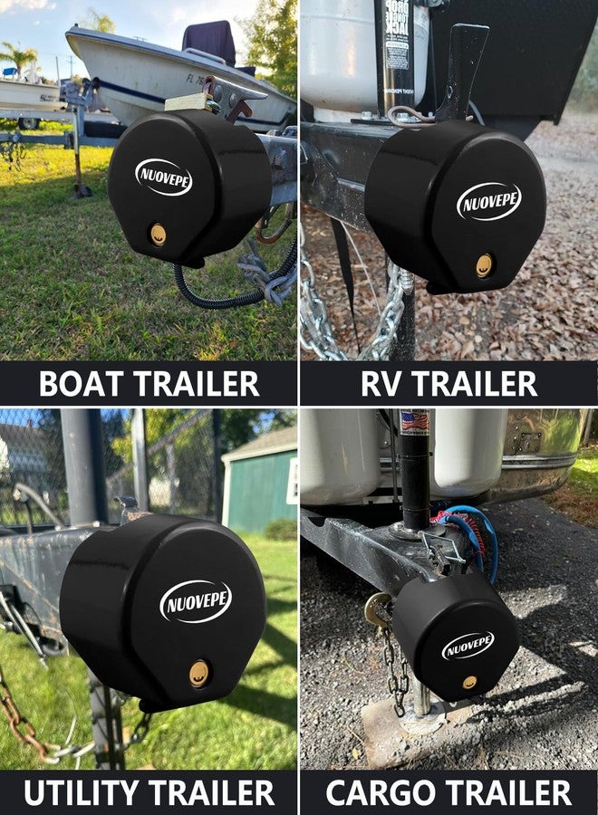 NUOVEPE Trailer Hitch Locks Coupler Tongue: Black - Image 5