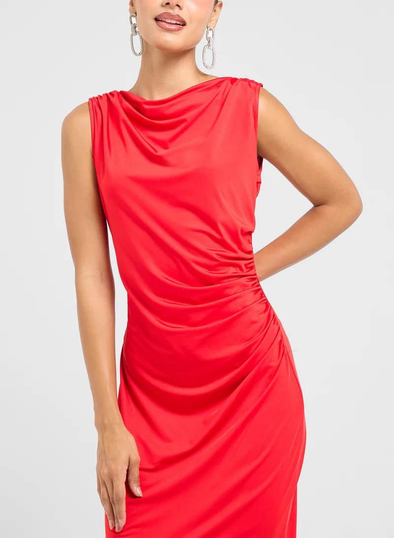 Ginger Ruched Sleeveless Dress