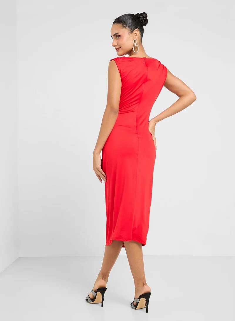 Ginger Ruched Sleeveless Dress