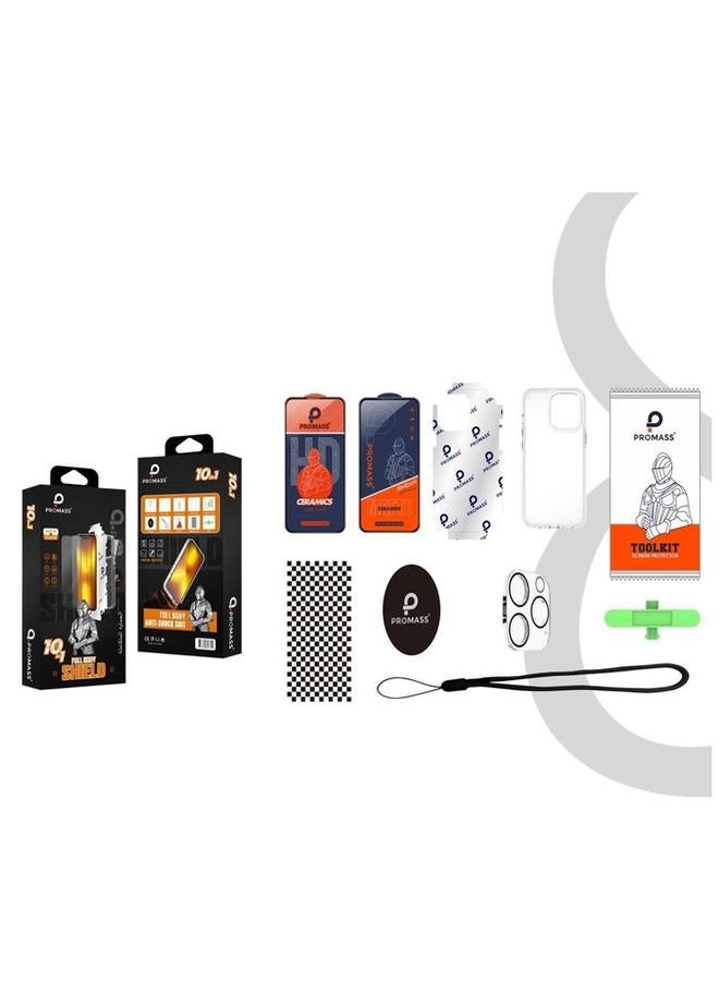بروماس مجموعة حماية أصلية لجهاز ايفون 15 مكونة من 10 قطع - Image 1