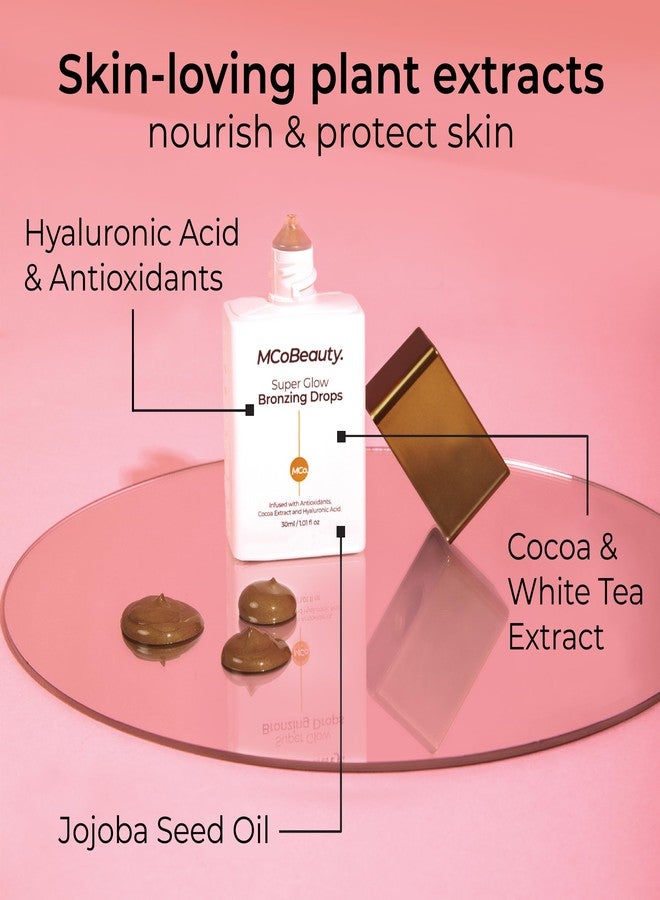 أم سي أو بيوتي مجموعة MCoBeauty Bronze & Glow Skin Duo - قطرات تسمير البشرة ومرطب - Image 4