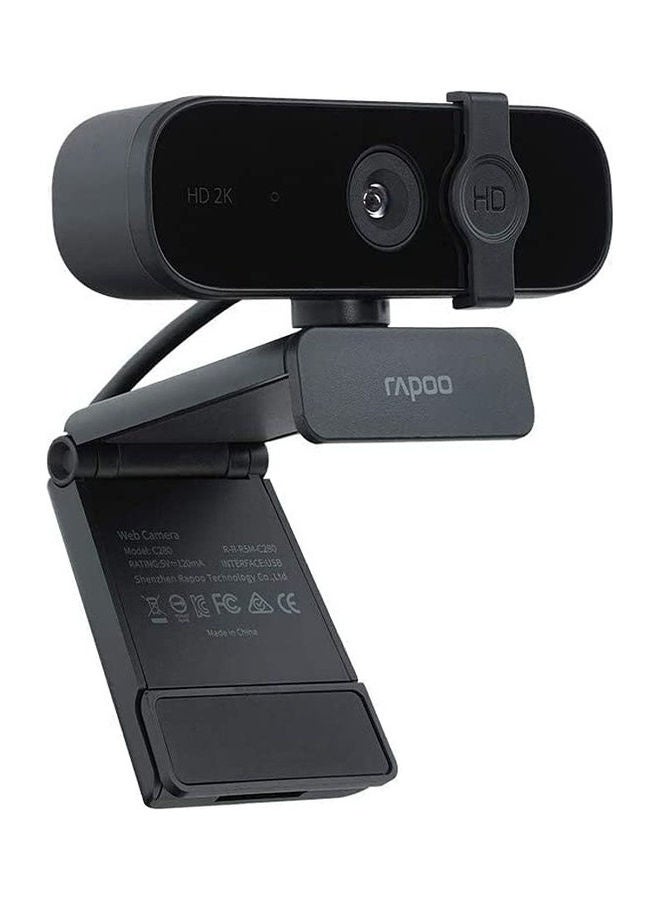 Rapoo C280 Webcam 2K Black - Image 3
