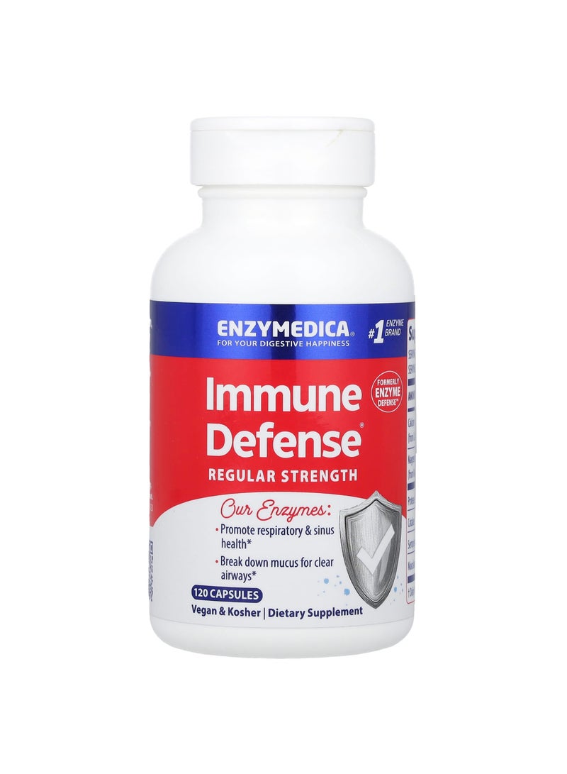 ENZYMEDICA Immune Defense, Regular Strength, 120 Capsules