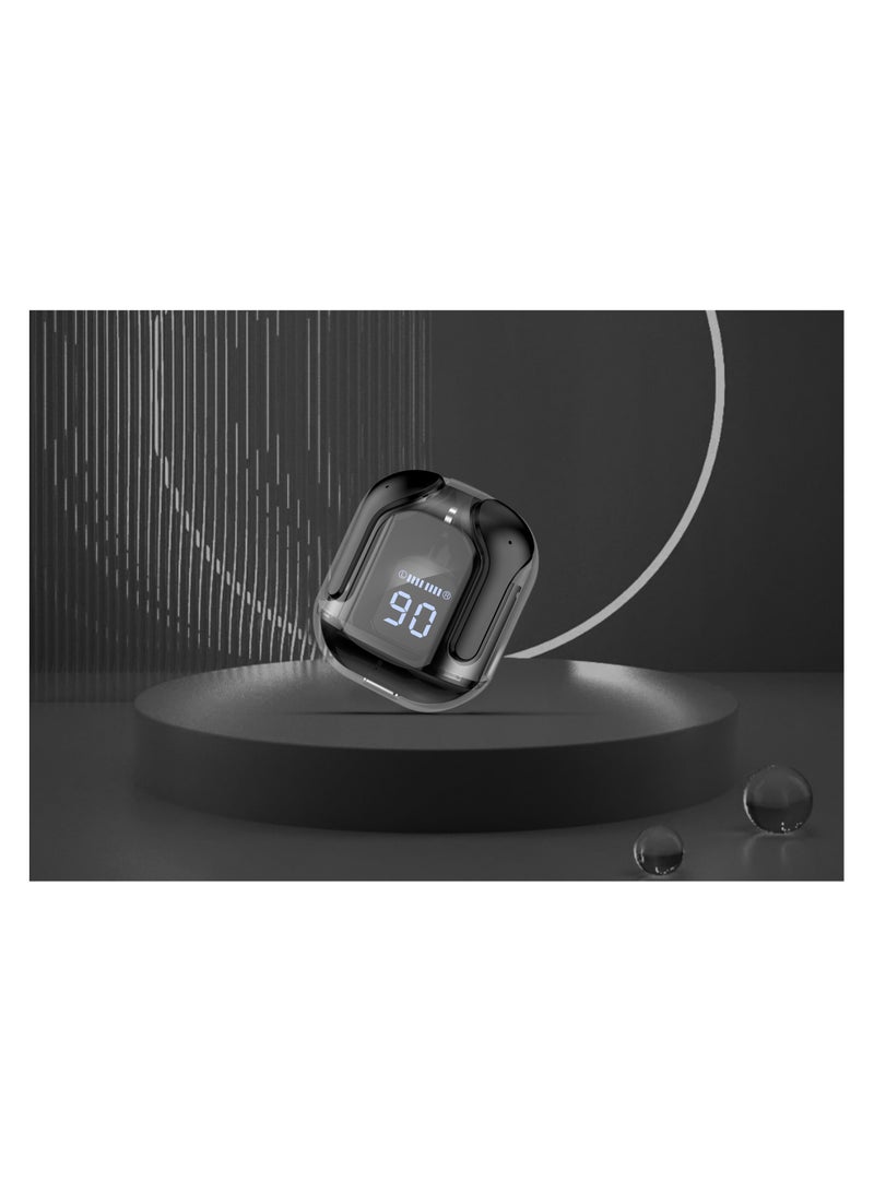 ليفور LEVORE سماعة بلوتوث TWS كريستال مع شاشة عرض LBT301 أسود - Image 2