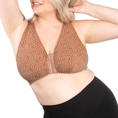 Leading Lady Women's Plus Size Sleep Leisure Cotton Bra, White, 46 A/B - Image 1