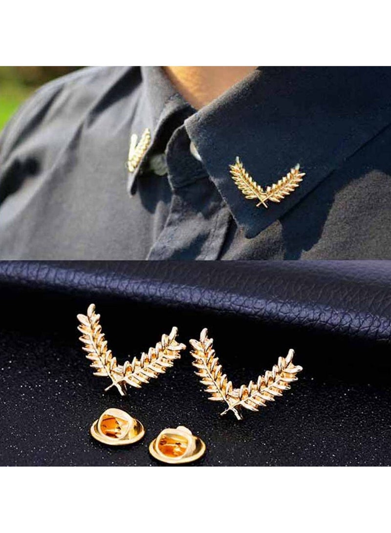 Fashion Suit Shirt Collar Pin Brooch Pair for Men & Women – Elegant Jewelry Accessory for Formal & Casual Outfits, Stylish Lapel Pins for Suit, Shirt, or Dress - Image 1