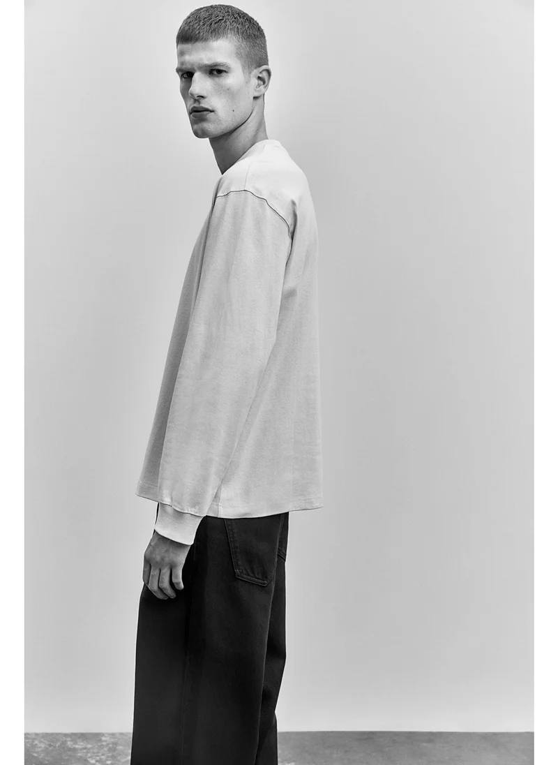 H&M Loose Fit Long-sleeved jersey top