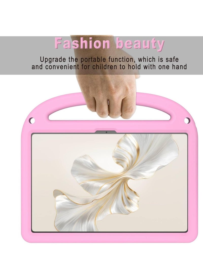 VKL Kids Case Compatible with Honor Pad 9 12.1Inch 2024, Cute Full Body Protective Cover with Handle Stand, Lightweight Shockproof Cover with Shoulder Strap Kickstand for Honor Pad 9 2024 (Pink) - Image 4