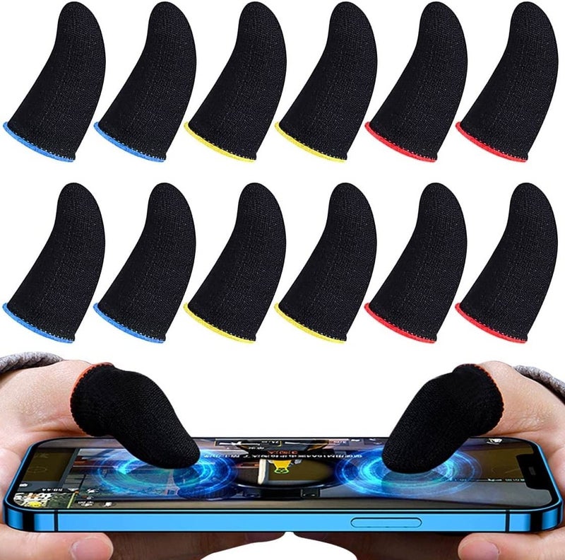 SKYCELL PUBG Finger Sleeve for Gaming Finger Sleeve Pack of 12 (6 Pairs) - Image 1