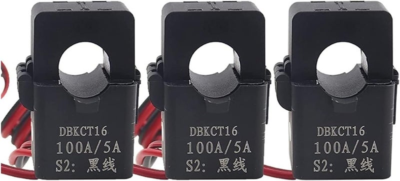 Current Transformer, Current Transformer Split cor 3PCS Split Core Current Transformer, Mini KCT16 Open Type 50A100A 150A 200A CT Buckle Type (Color : 3PCS 50A 5A) (Color : 3pcs 100a 5a) - Image 1