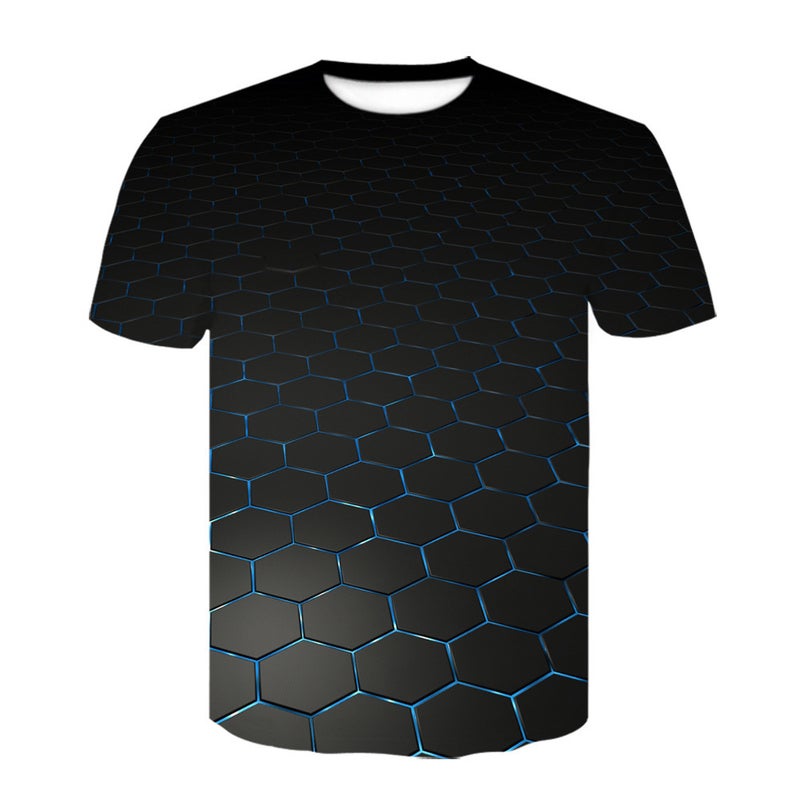 2023 Vortex Vertigo Science Fiction 3D Printing Men'S Short Sleeve T-Shirt Pattern - Image 1