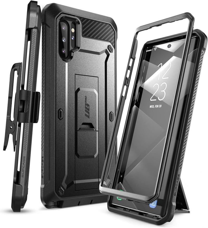 SUPCASE for Samsung Galaxy Note 10 Plus/Note 10 Plus 5G Case (Unicorn Beetle Pro), [Built-in Stand & Belt Clip] Full-Body Rugged Phone Case Without Screen Protector for Galaxy Note 10 Plus, Black - Image 1