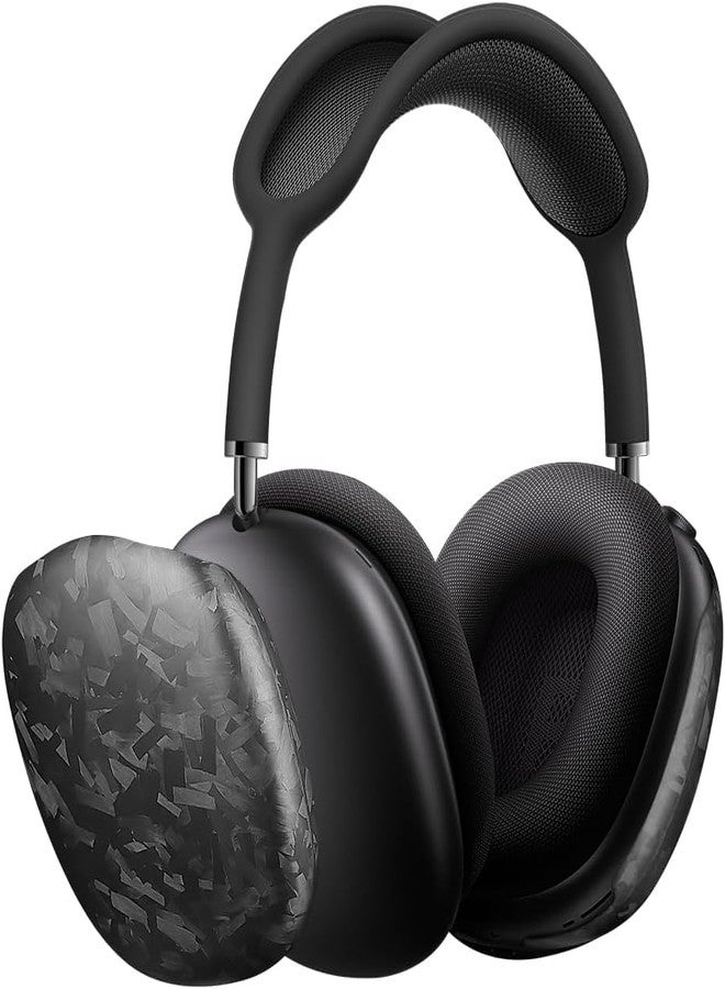 MONOCARBON Forged Carbon Fiber for AirPods Max Case, with AirPods Max Covers Anti-Scratch Shock Resistant Headset Ultra Protective Accessories for AirPods Max Headphones-Matte Finishing - Image 1