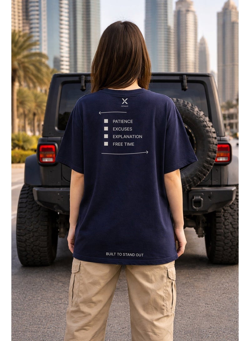 NOMAiX Currently Out of Stock T-Shirt | Graphic Oversized Tee | Streetwear Slogan | Oversized Drop Shoulder | Unisex | Made in UAE - Image 4