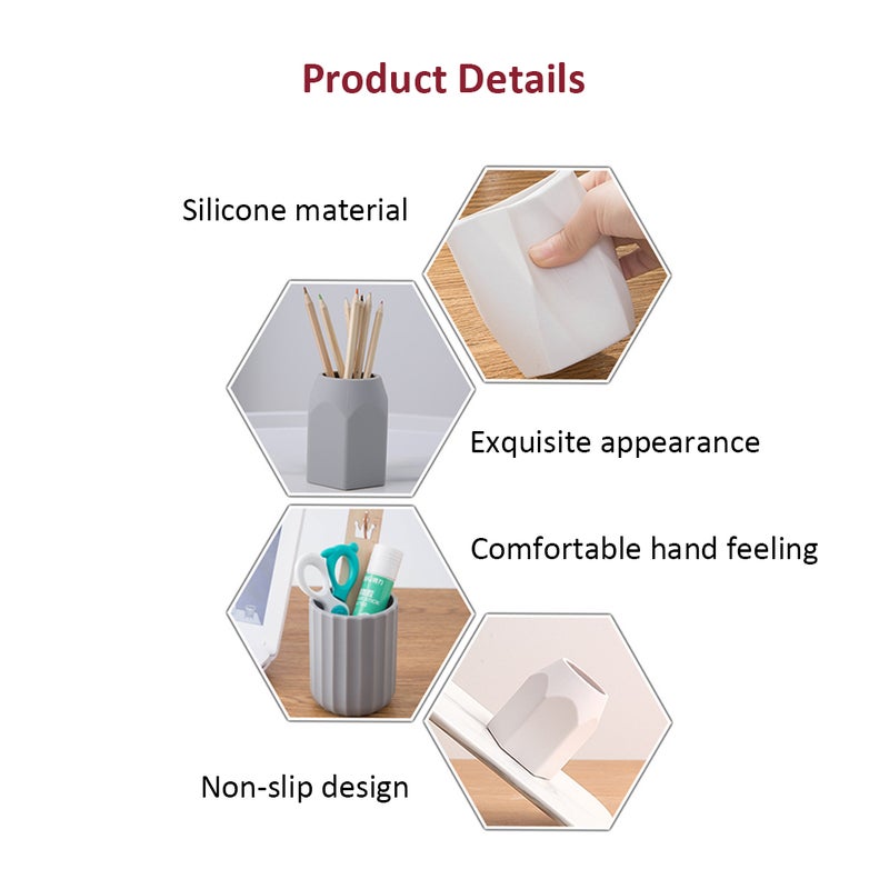 Multi-functional Pen Holder Storage Box Desktop Organizer for Office School Stationery Supplies - Image 2