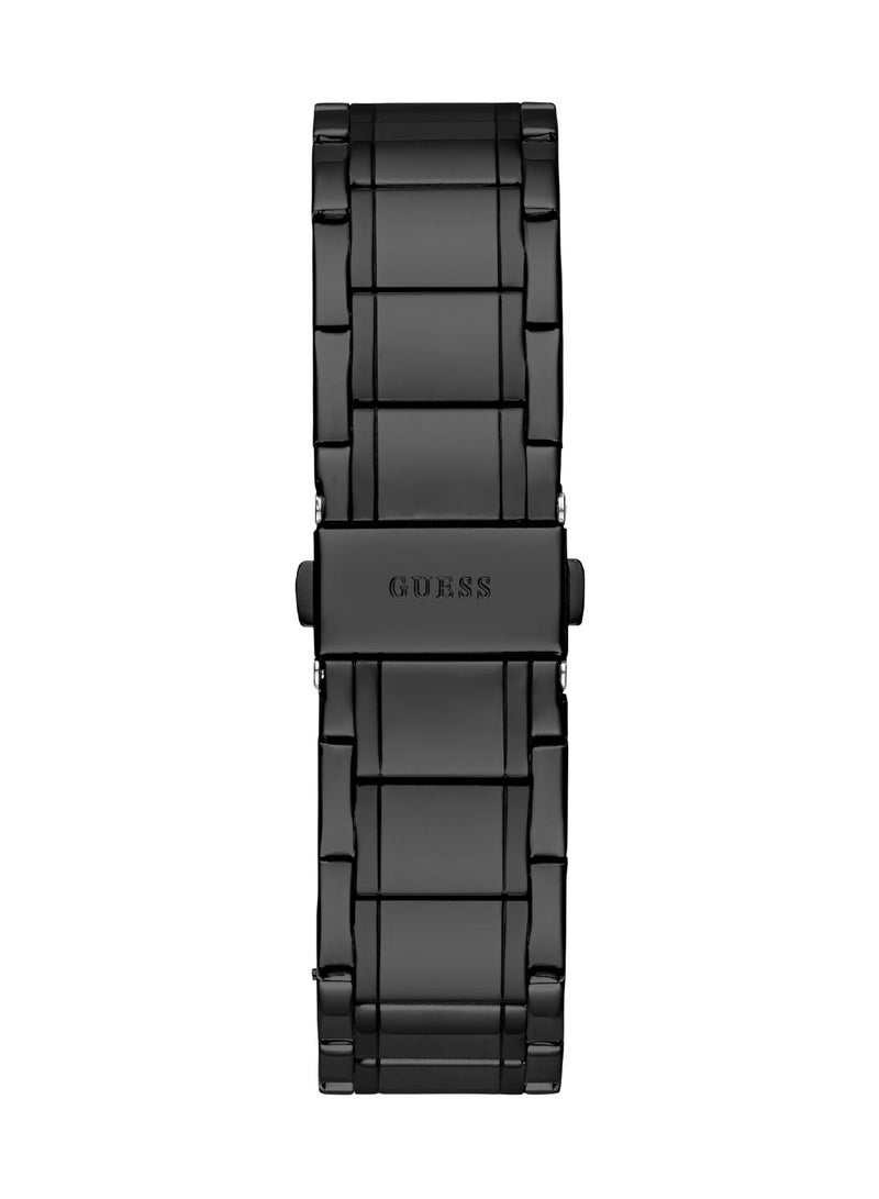 GUESS Men's Dress Black Dial Round Case Analog Men Watch GW0626G3 - 44mm - Image 3